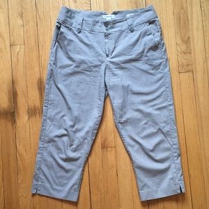 Calvin Klein grey linen capris